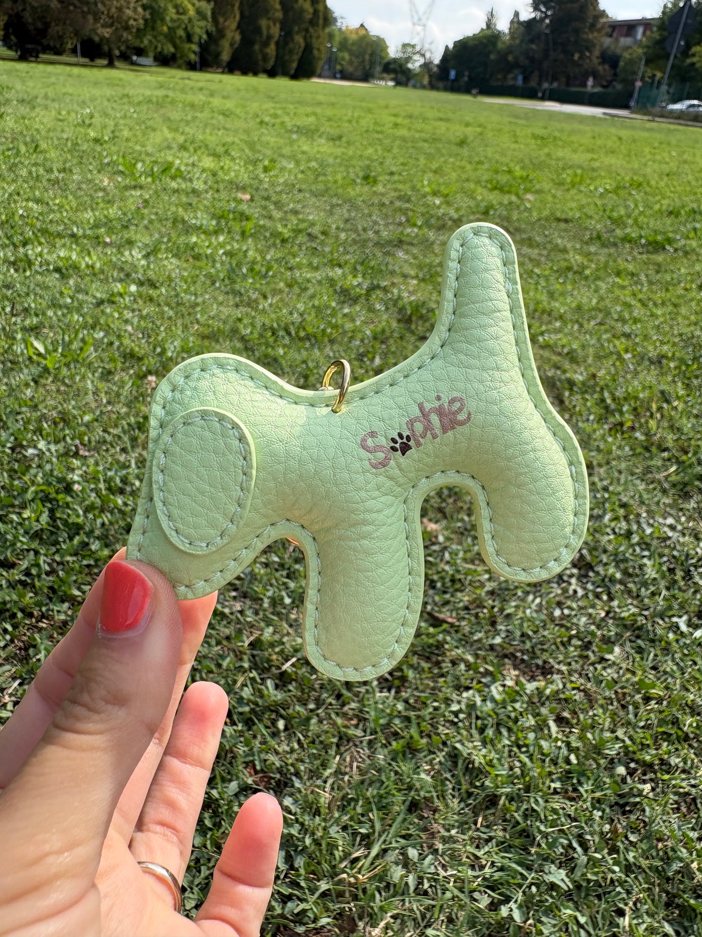 Charm Sophie in pelle di microfibra