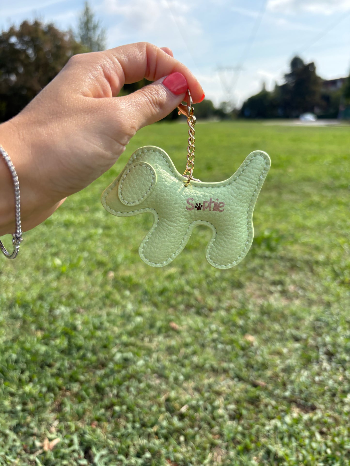 Charm Sophie in pelle di microfibra